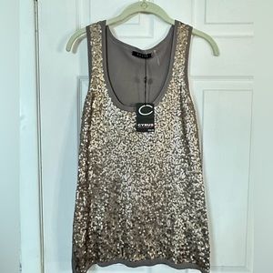 Women’s sequins knit sleeveless top size small. Never worn!
